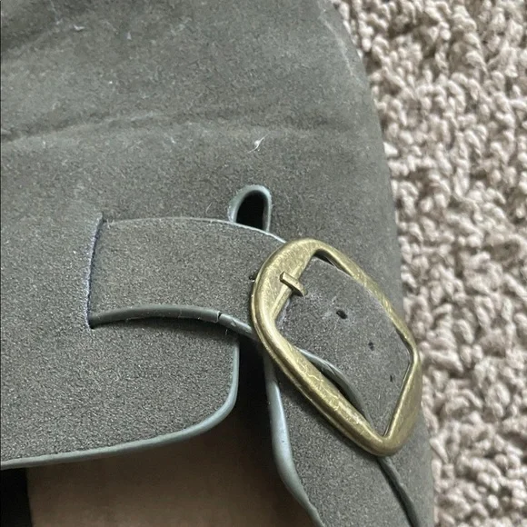 Maurices Olive Green Buckle Clogs - Picture 2 of 4